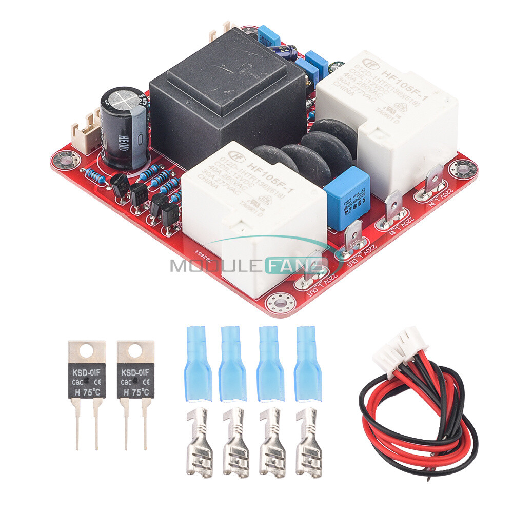 Class A High Power Amplifier Power Delay Soft Start Temperature Protection Board