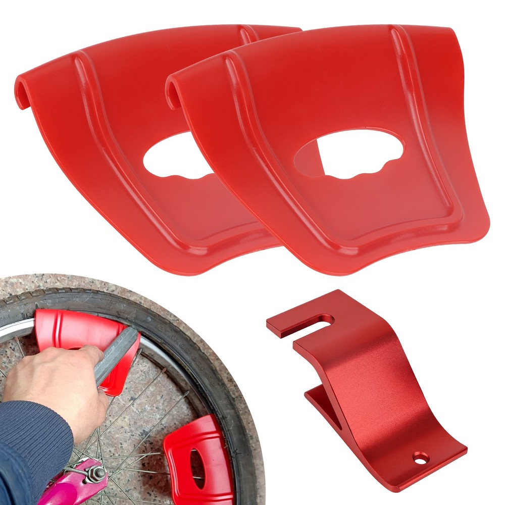 Universal Car Motorcycle Tire Changing Tool Kit Tyre Bead Holder & Rim Protector
