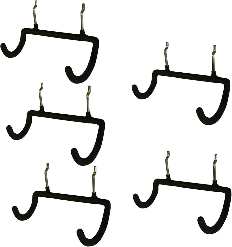 5PCS Pegboard Drill Holder Heavy Duty Hooks Pegboard Double Hooks Drill Hanger