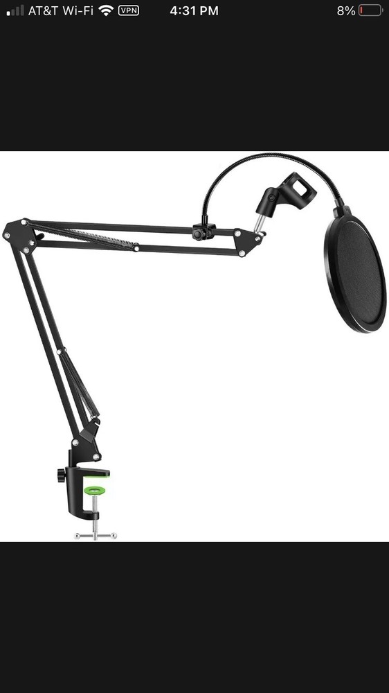 Recording Studio Professional Microphone Stand & Pop Filter Set