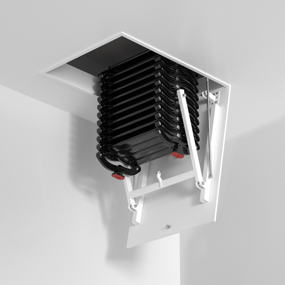 Electirc attic ladder Aluminum folding 9.5ft with remote for loft B9