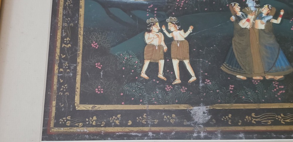 Antique India Painting on Silk