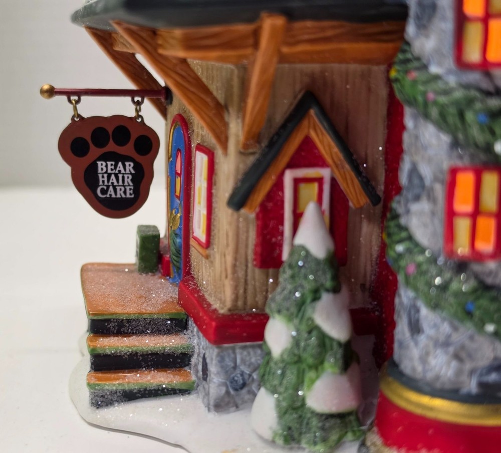 Department 56 Teddy Bear Training Center Lighted North Pole Box READ