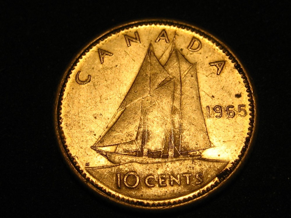 1965 Canadian Dime