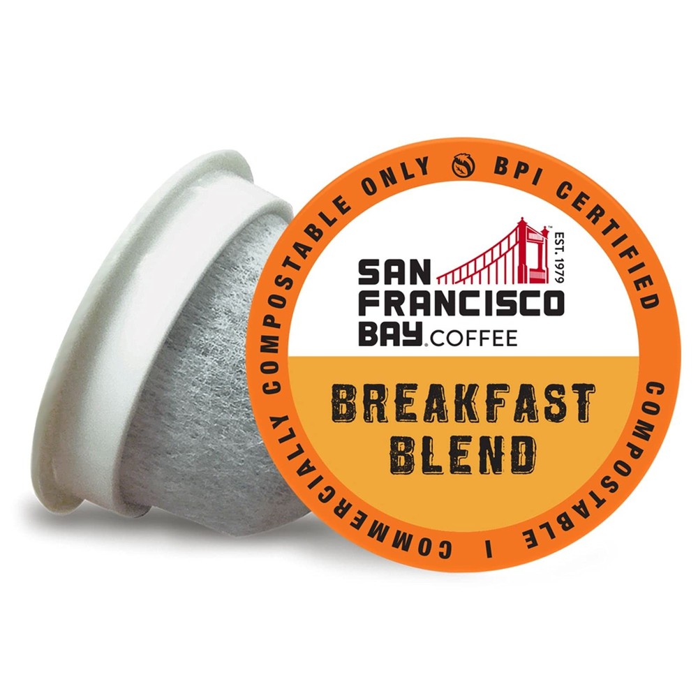 Compostable Coffee Pods - Breakfast Blend, Medium Roast, 36 Ct, K-Cup Compatible