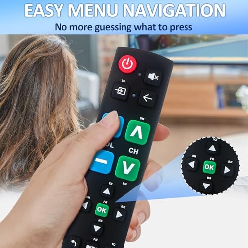 Big Button Universal Remote for All TV Remote, for All