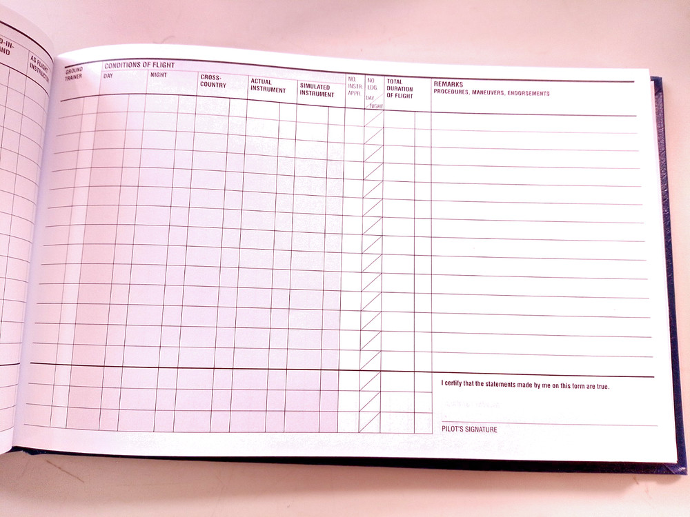 The Standard Pilot Log ASA-SP-57 new