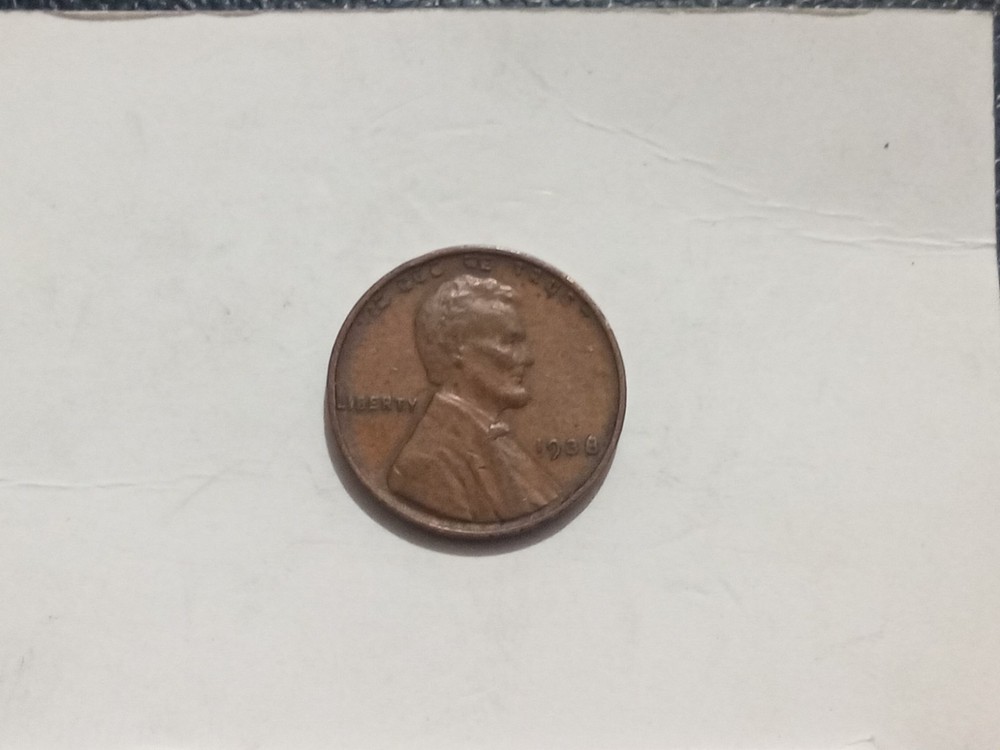 1938 Lincoln Wheat Cent Error Coin See Pics