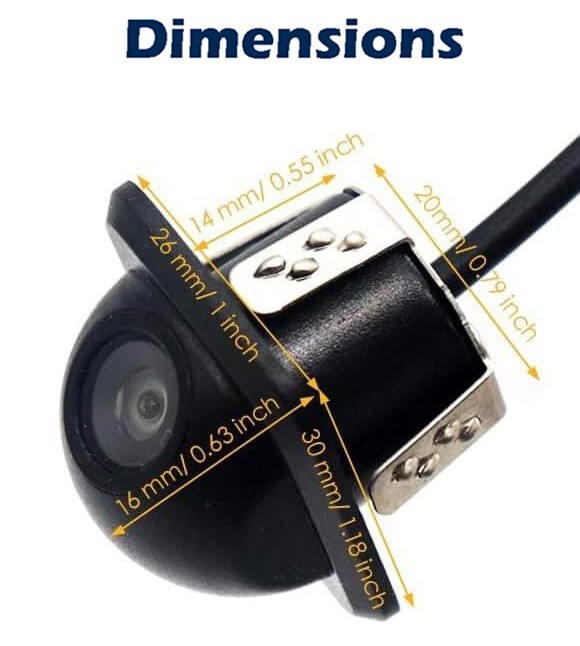 Universal Backup Camera Rearview Night Vision Waterproof for ALPINE