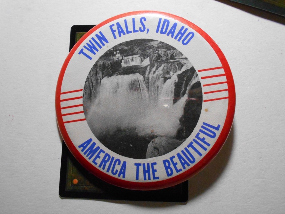 PL177: Twin Falls Idaho 3.5" pinback button