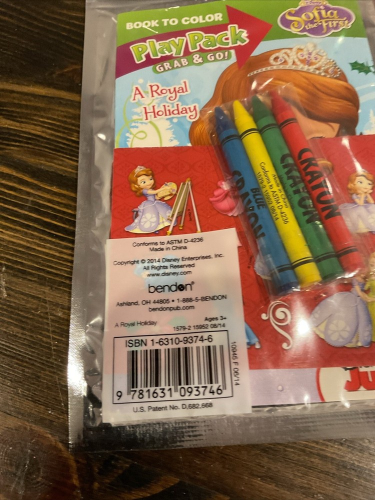 NEW SEALED~Disney Junior Sofia The First Grab & Go Play Pack~Great For Stocking