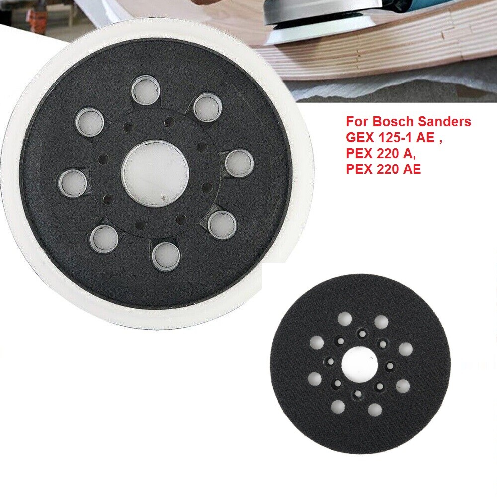 2pcs Backing Pad 125mm Sanding Pad Hook And Loop For Bosch GEX125-1AE PEX220