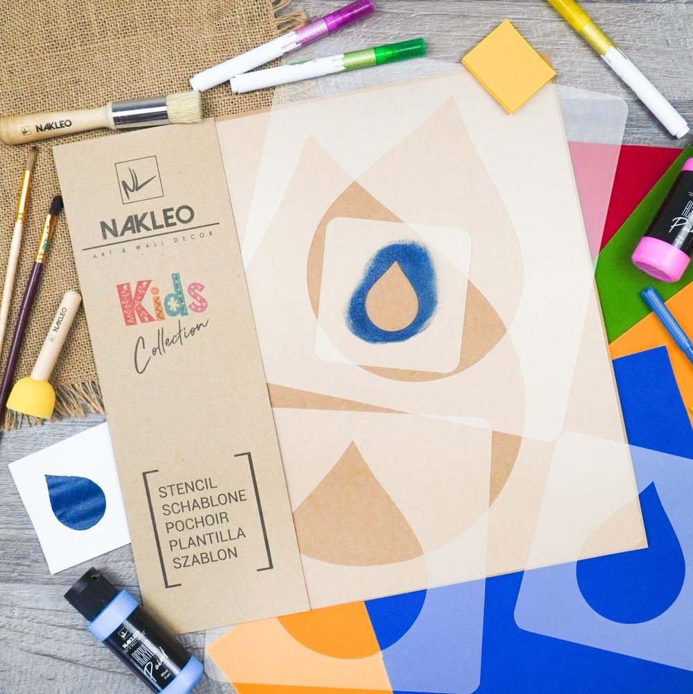 KIDS Reusable Plastic Stencils (5 pcs) // DROP