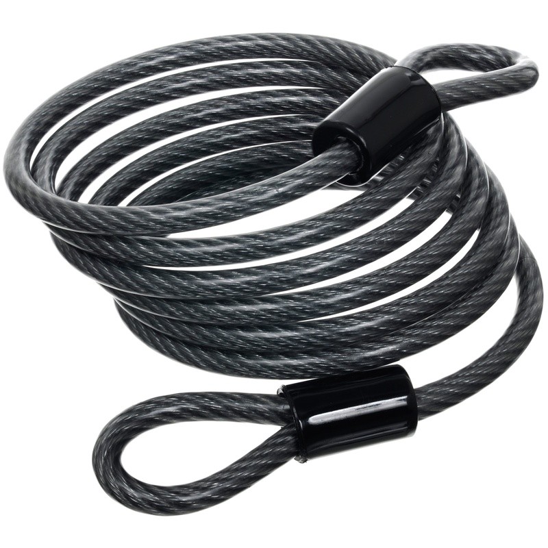 6ft Self-Coiling Steel Cable Lock Cut Resistant Security Bikes Toolboxes Gates