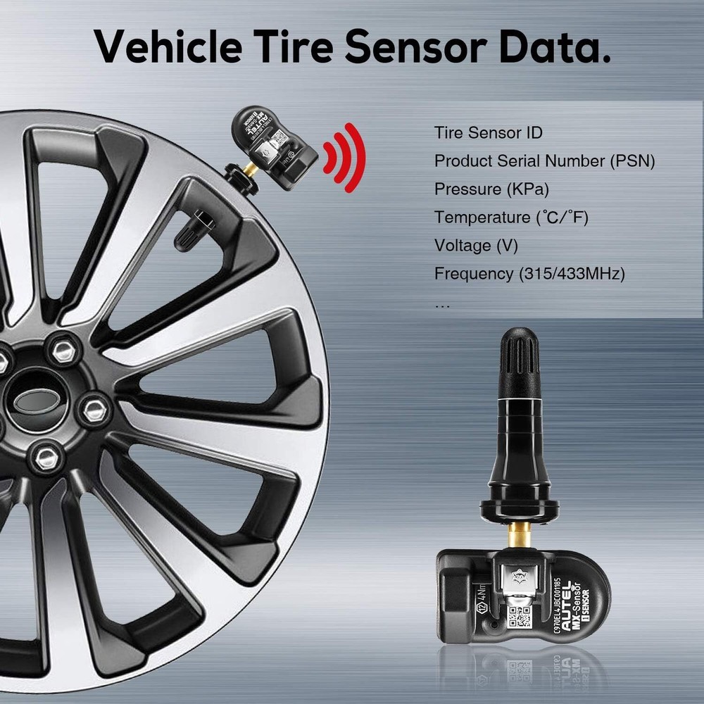 Autel MX-Sensor 2 in 1 Programmable TPMS Sensor for Universal Tire Pressure Tool