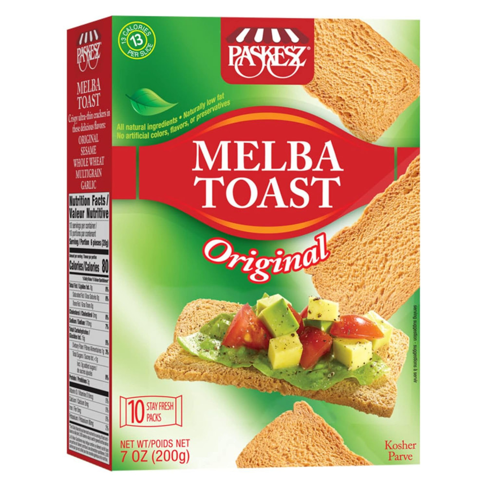Original Melba Toast Crackers - Thin and Crispy Flatbread Crackers - Mini Toasts