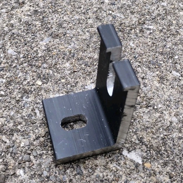 IronRidge Slotted L Foot Black Finish
