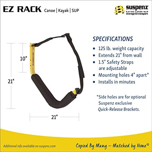 EZ Kayak Rack Yellow