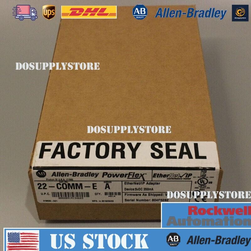 New Factory Sealed Allen-Bradley 22-COMM-E / A Ethernet/IP Comm Adapter 22COMME