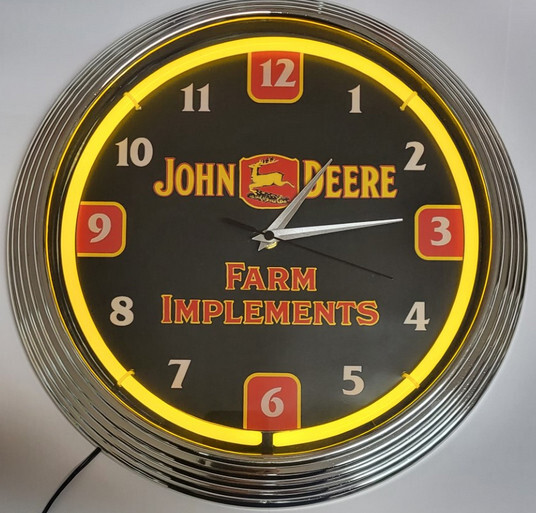 John Deere Farm Implements Wall Clock