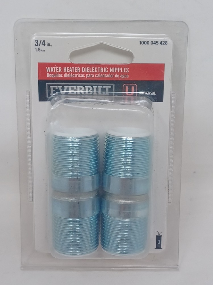 2 - Everbilt Water Heater Dielectric Nipple 3/4"