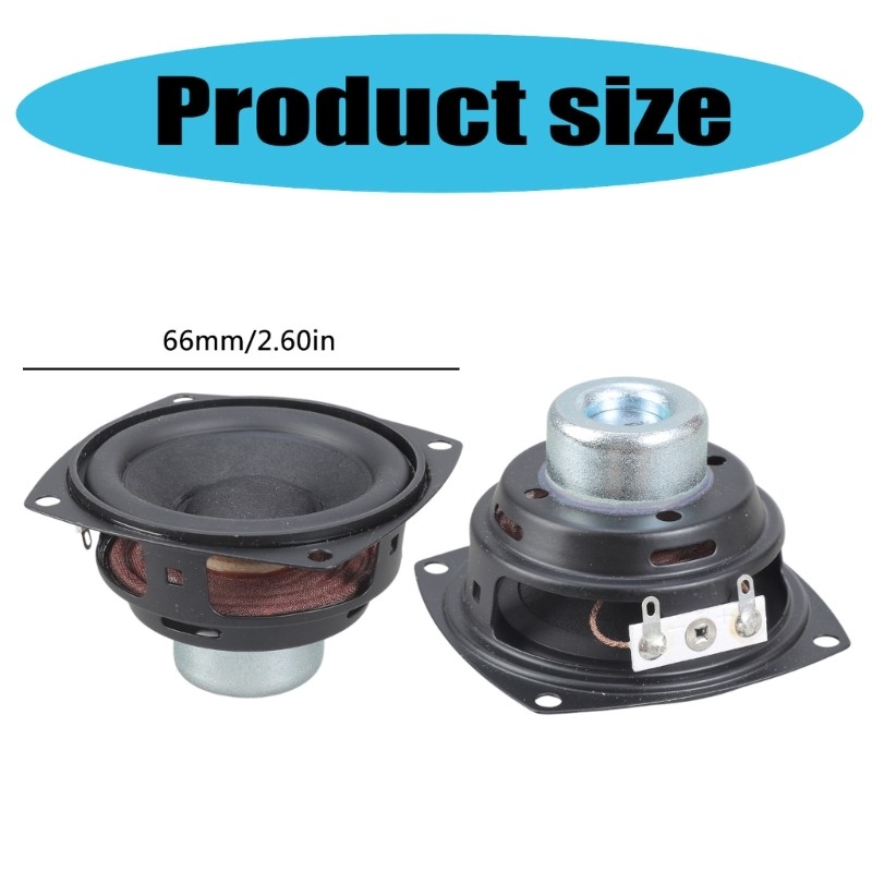 Replacement 66mm Internal Speaker 25W 4Ohm Speaker for Home Projects