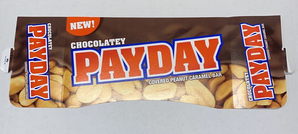PAYDAY Peanut Caramel Candy Bar Display 22.75” X 8” Repurpose