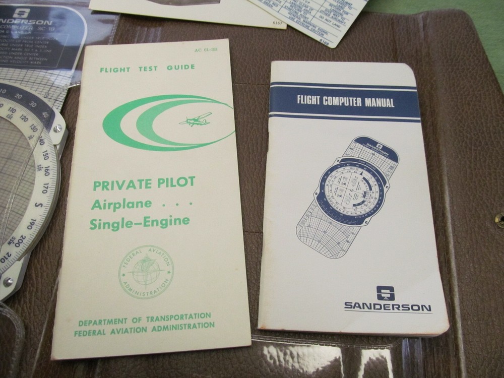 Sanderson Flight Organizer Packet - Flight Computer SC-1B & More - NICE