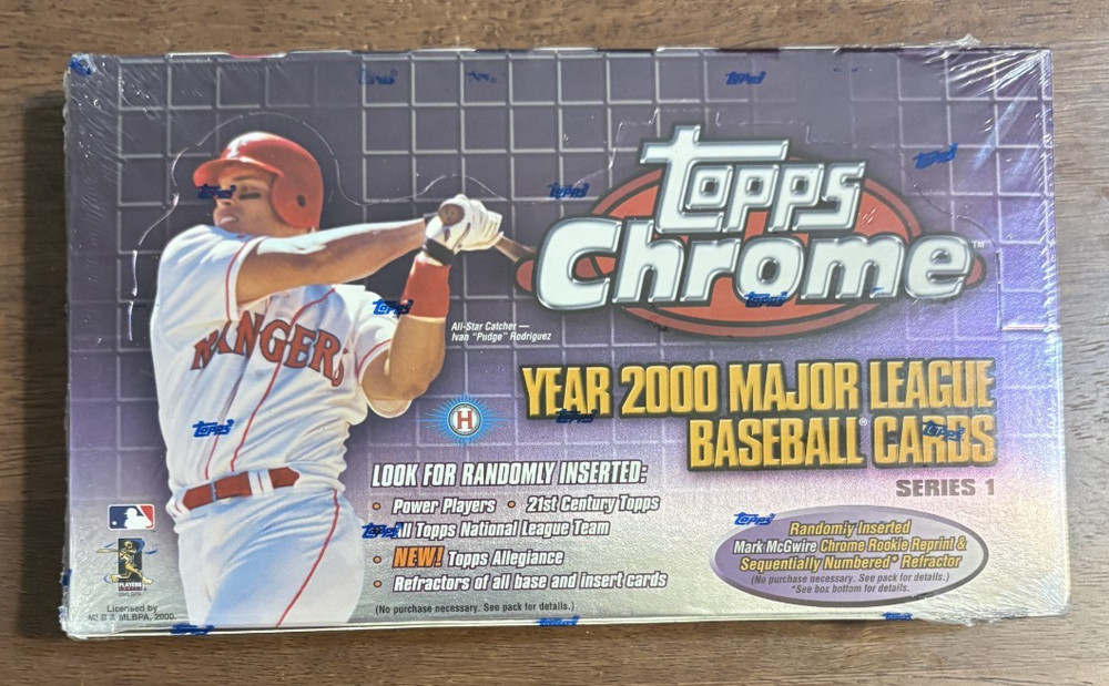 2000 TOPPS CHROME BASEBALL HOBBY BOX SEALED SERIES 1 MINT COND!!