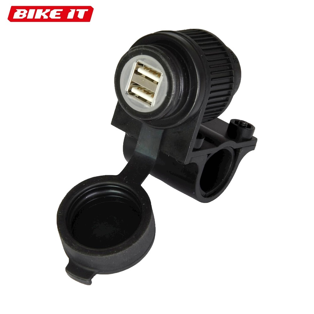 Bike-it 12 volt Cigarette lighter power socket, handlebar mounted power socket
