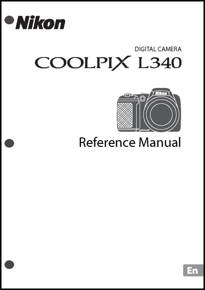 Nikon CoolPix L340 Digital Camera User Guide Instruction  Manual