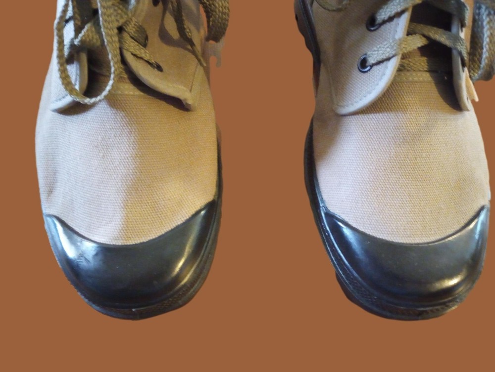 French Style Jungle Combat Boot Canvas Commando Buckle Top