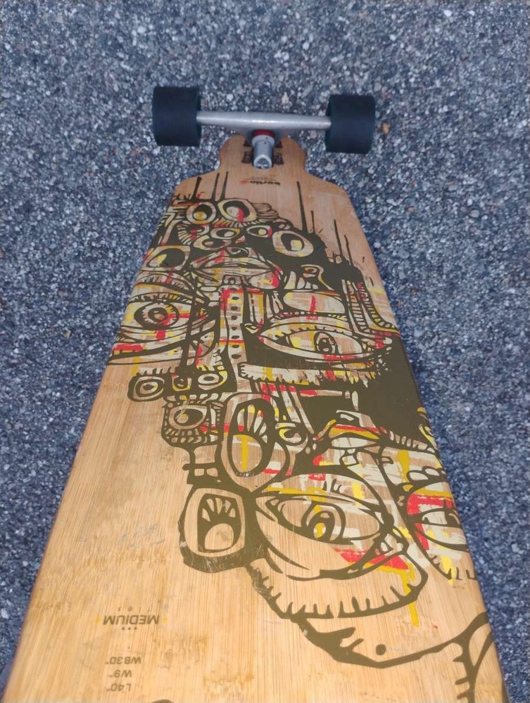 Bustin Mission Longboard — Paris Trucks & Phat Deanz Wheels Medium Flex