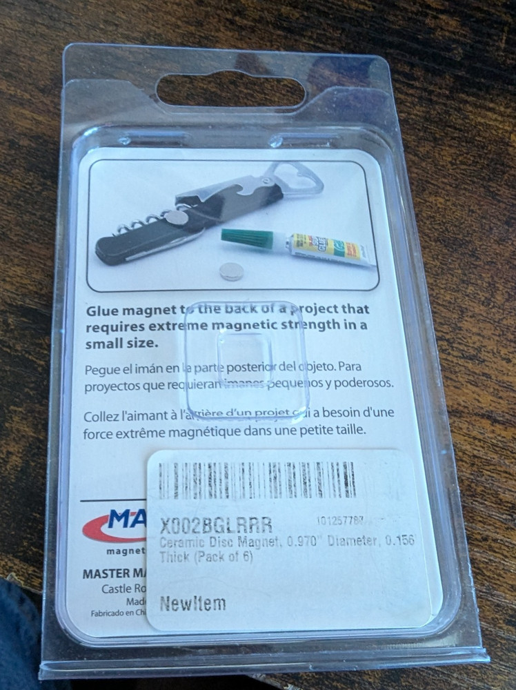 Magnet Source Neodymium Disc Magnets 6 Pack