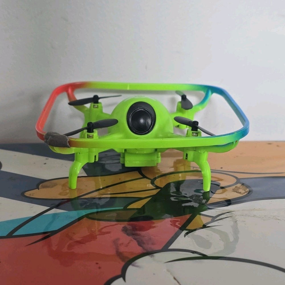 Green Toy Grade Quadcopter Drone with Camera and Remote Controller
