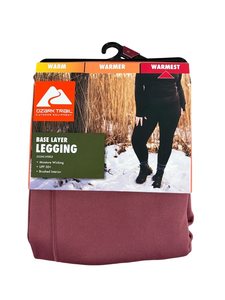 Ozark Trail Base Layer Leggings Warmest Wild Ginger New
