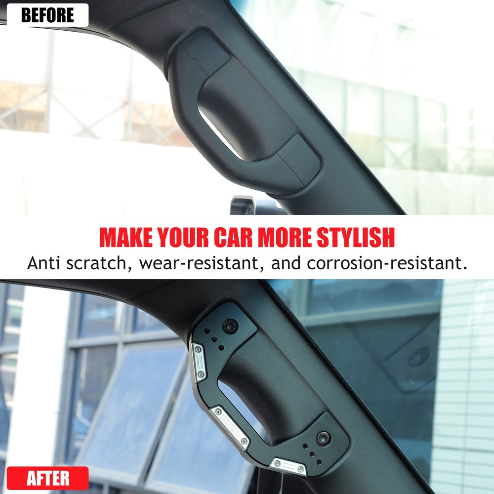 Black Pull Grab Handle A Pillar Windshield Trade For Land Cruiser LC250 2024+