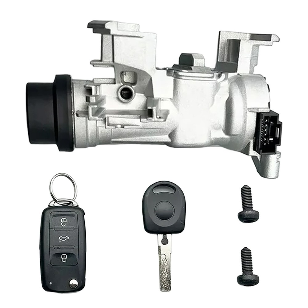 Ignition Switch Lock Assembly For VW Jetta 2006-2018 W/Remote Control Key Shell