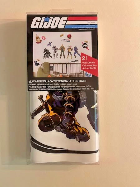 GI JOE WALL DECALS 21 Peel & Stick