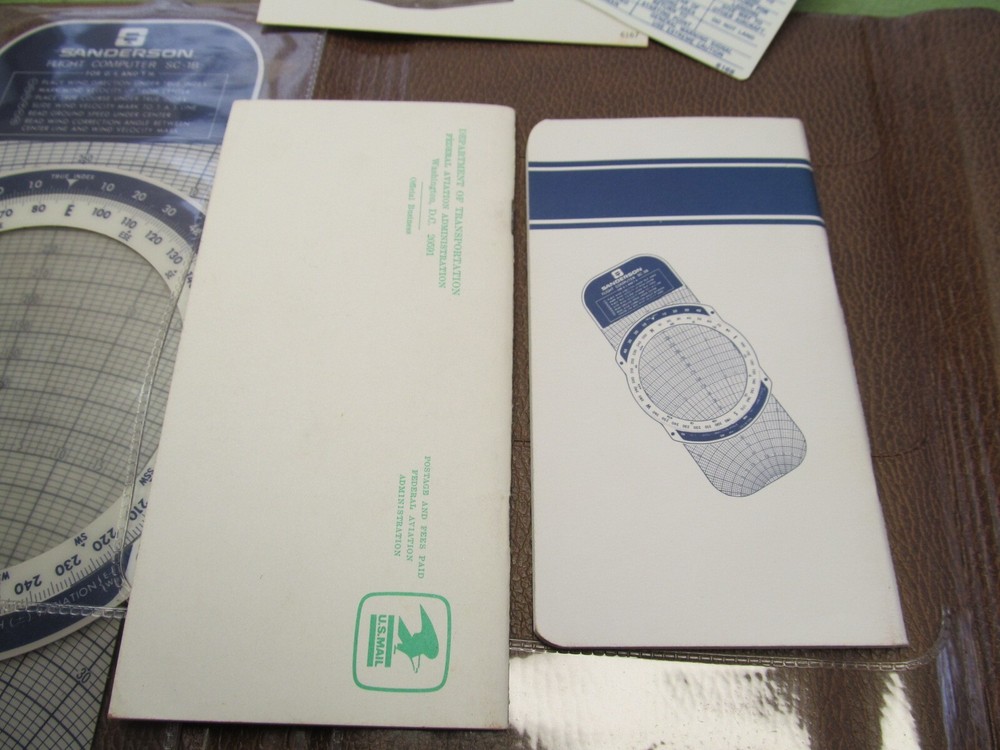 Sanderson Flight Organizer Packet - Flight Computer SC-1B & More - NICE