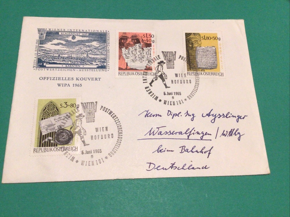 Austria 1965 Multi Stamps Cover  A21655