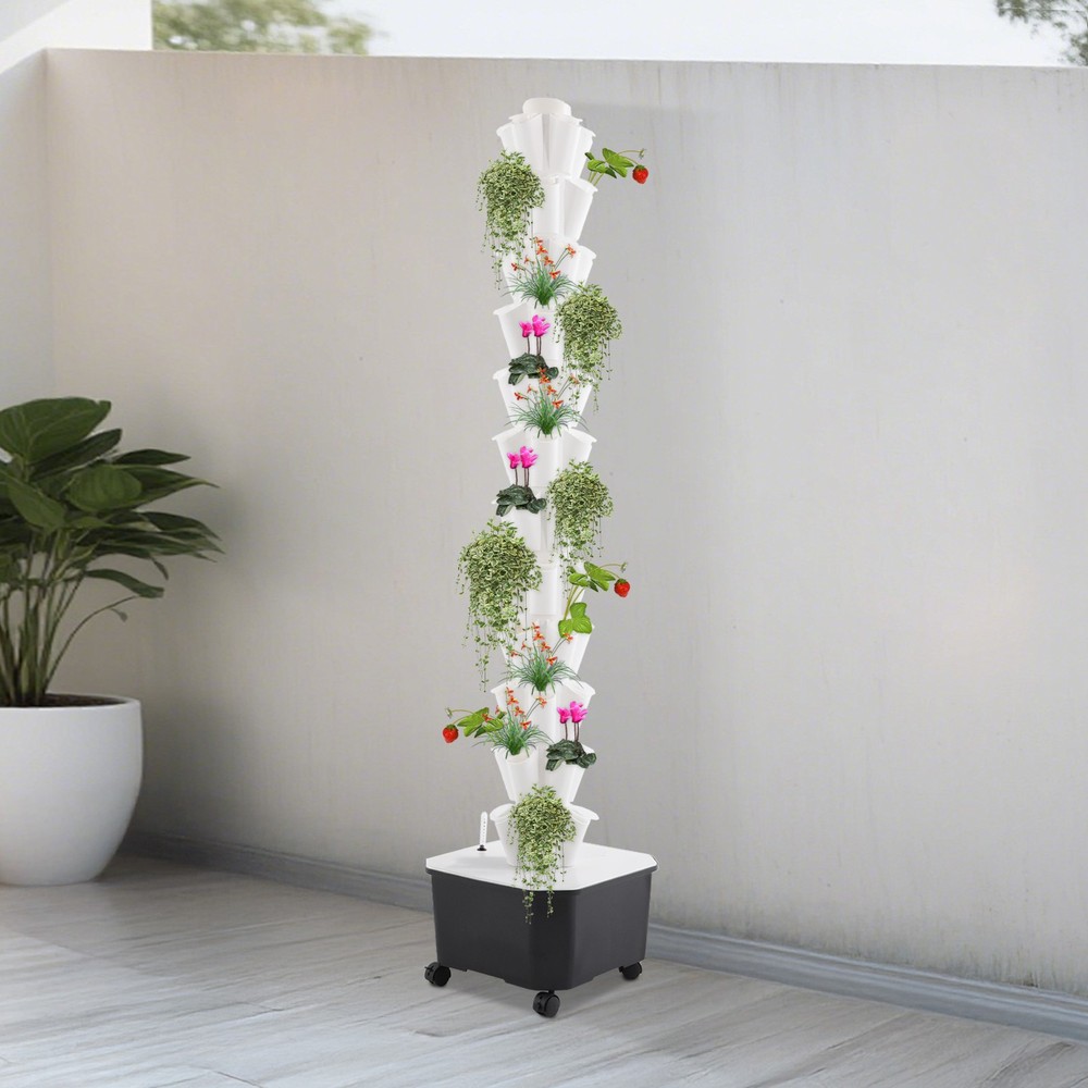 Multi Tiers Hydroponic Growing System Detachable PP Colonization Cups 60 Holes