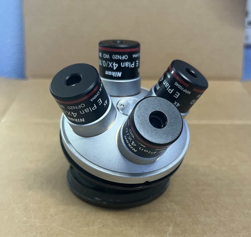 Nikon E Plan  4X/0.10 ♾/ - WD 30 Microscope Lens Objective MRP70040