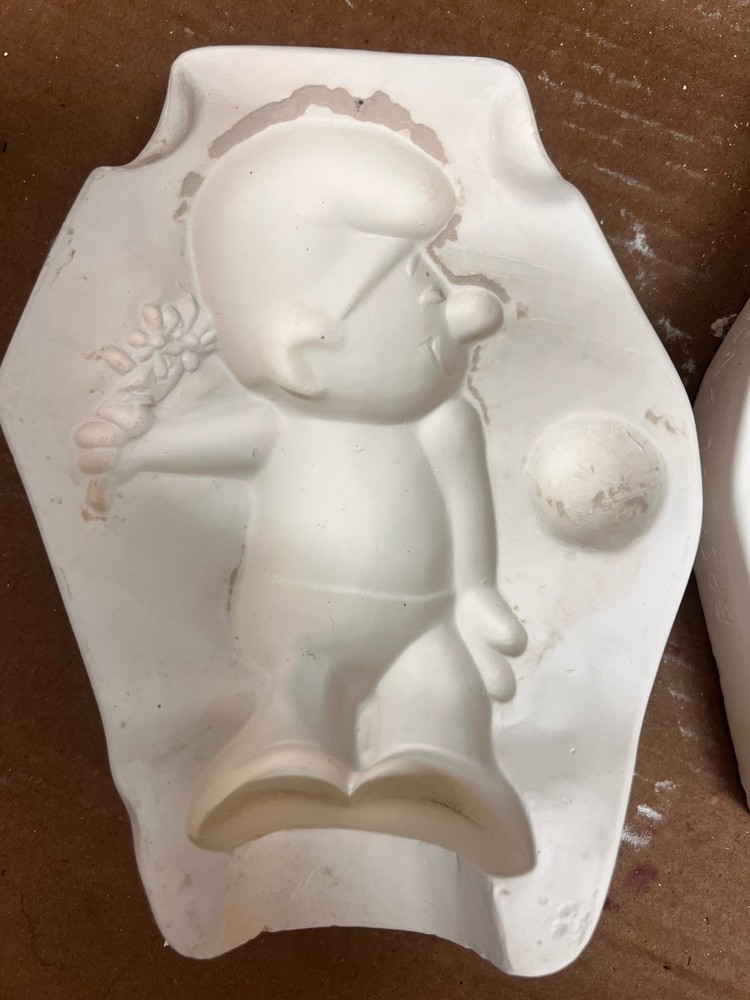 Ceramic Slip Mold Bashful Gnome