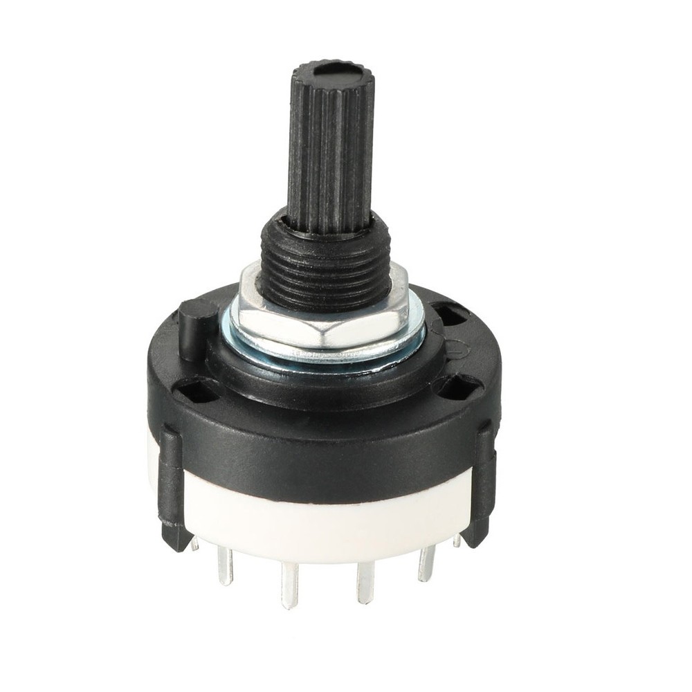 1P12T 1 Pole 12 Position Selectable Single Deck Channel Rotary Switch Selector