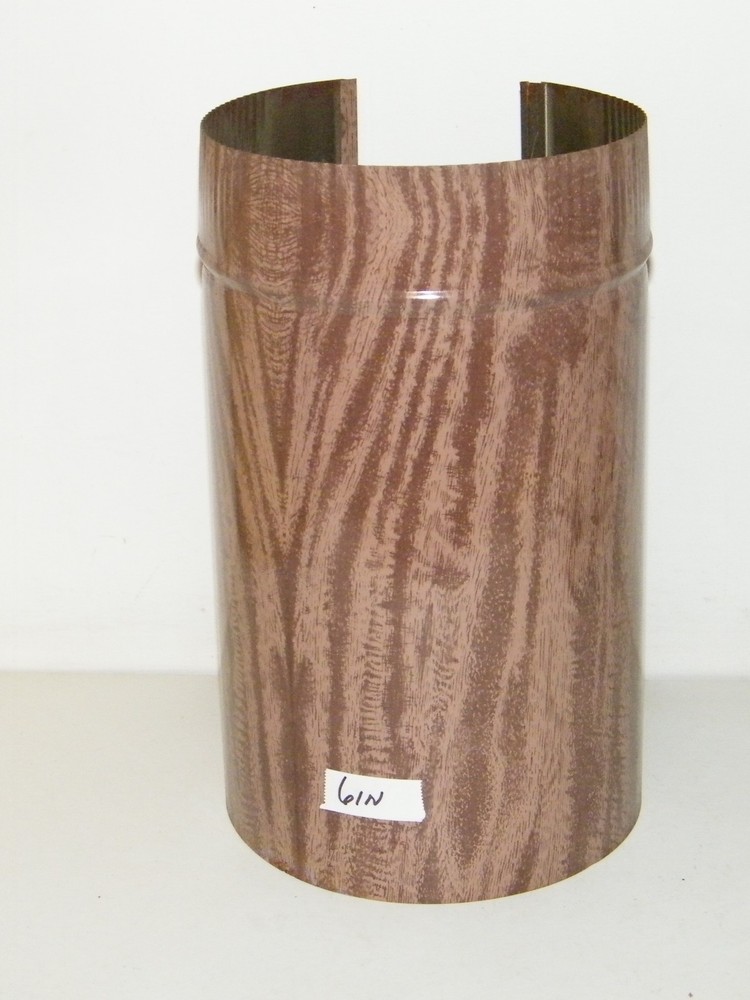 Walnut Stove Pipe Vent Pipe 12 Inch Lengths Single Wall