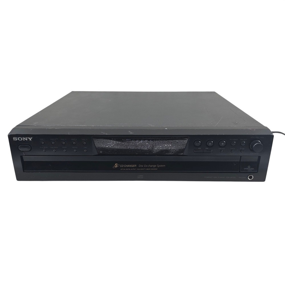 Sony CDP-CE375 5 Disc CD Changer For Parts READ