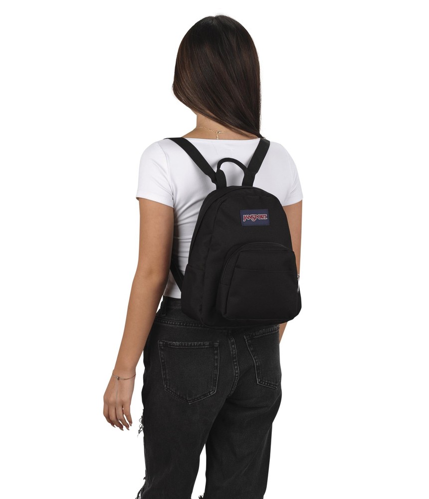 JanSport Half Pint Mini Backpack, 10.2 L - Durable Liters, Black