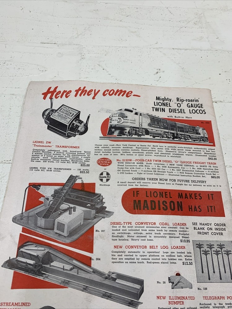 Model Builder 1948 December Lionel Train Magazine