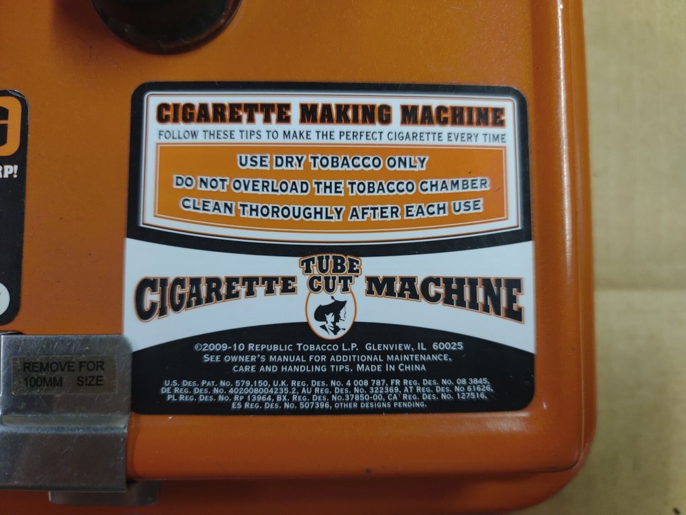 Tube Cut Cigarette Making Injector Roller Maker Machine Regular Kings 100mm 100s